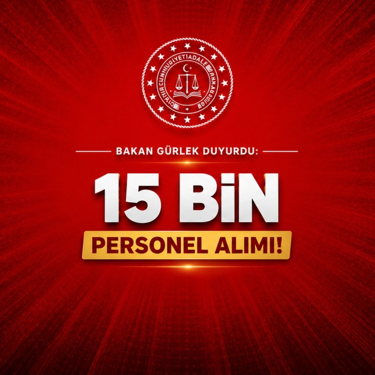 Adalet Bakanlığı personel alıyor!