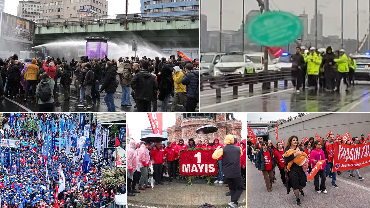 1 Mayıs meydanlarda kutlanıyor: Taksim kapatıldı, 15 Temmuz Şehitler Köprüsü'nde polis müdahalesi