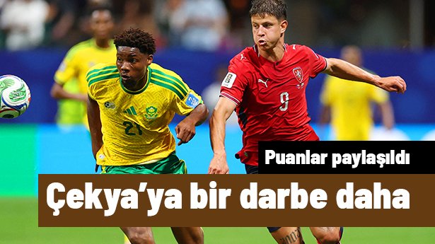 Çekya'ya bir darbe daha! Güney Afrika puanı kaptı