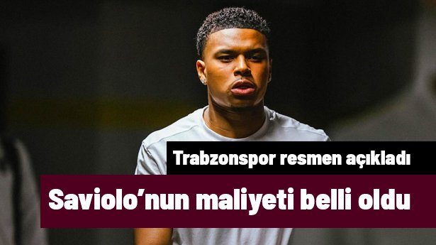 Trabzonspor, Noah Saviolo'yu resmen açıkladı! Maliyeti belli oldu