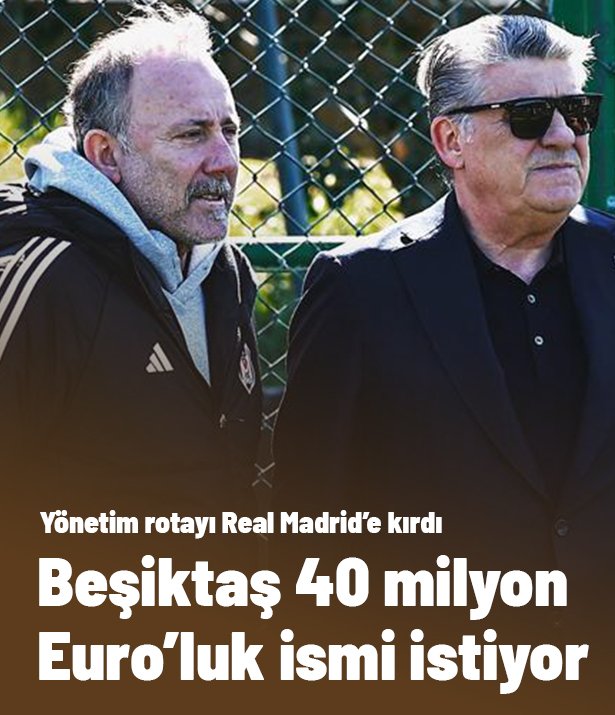 Beşiktaş yönetimi 40 milyonluk yıldız için rotayı Real Madrid'e kırdı