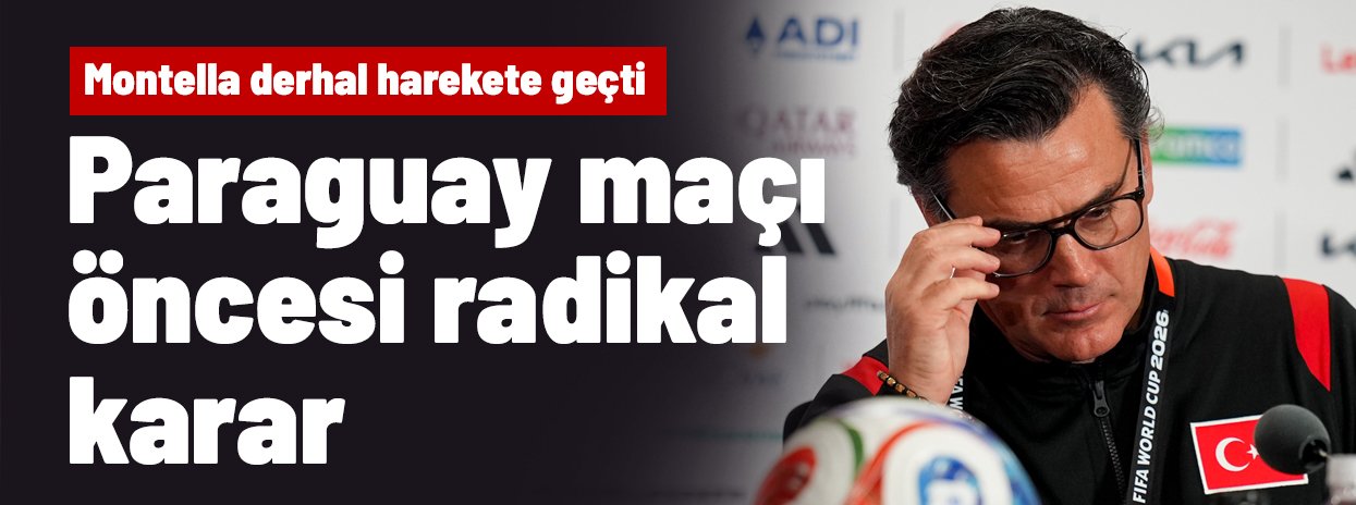 Ve Avustralya yenilgisi sonrası Montella'dan Paraguay maçı için radikal karar geldi