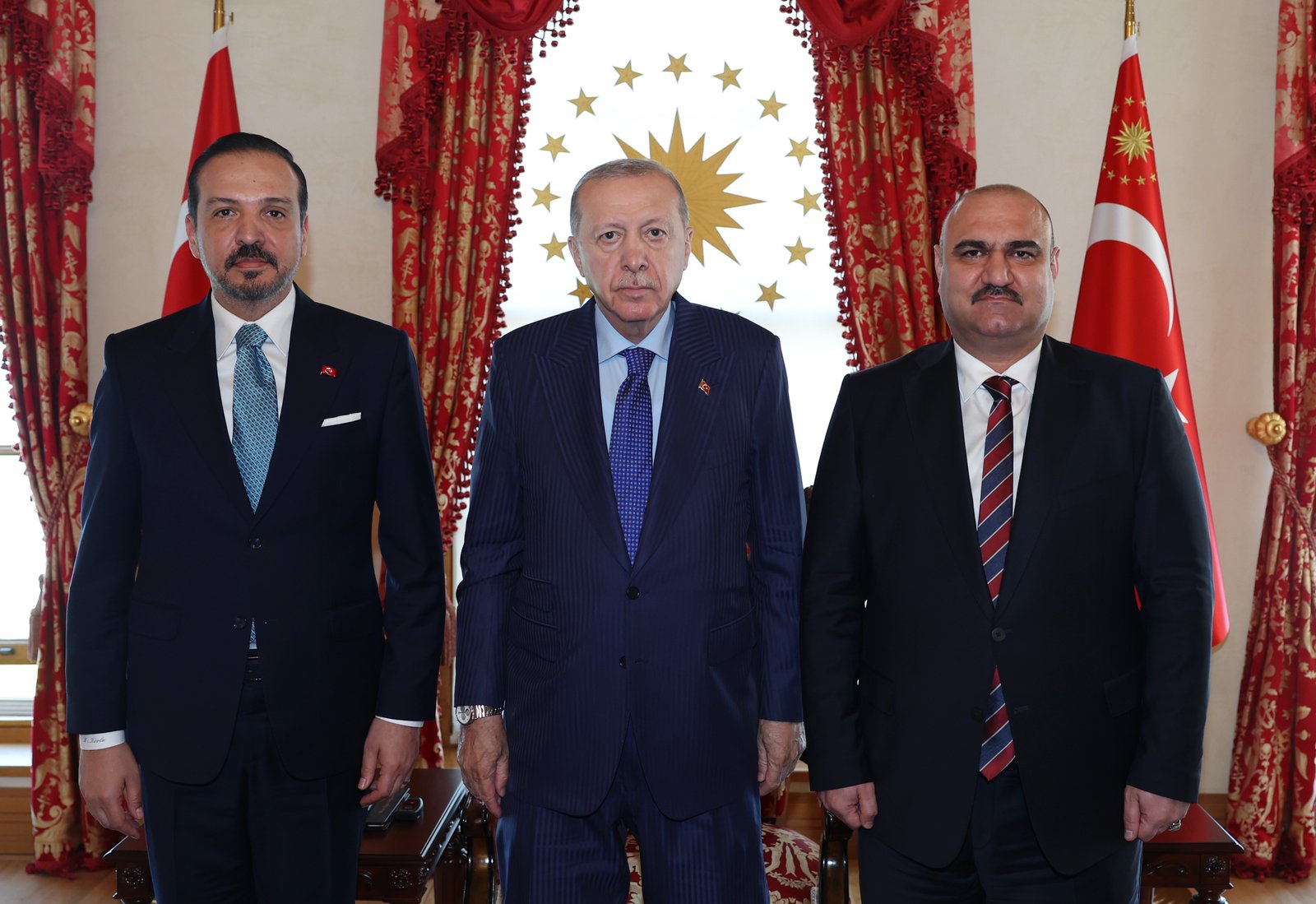 Cumhurbaşkanı Erdoğan, Kerkük Valisi ve Irak Türkmen Cephesi Başkanı Mehmet Seman Ağa'yı kabul etti