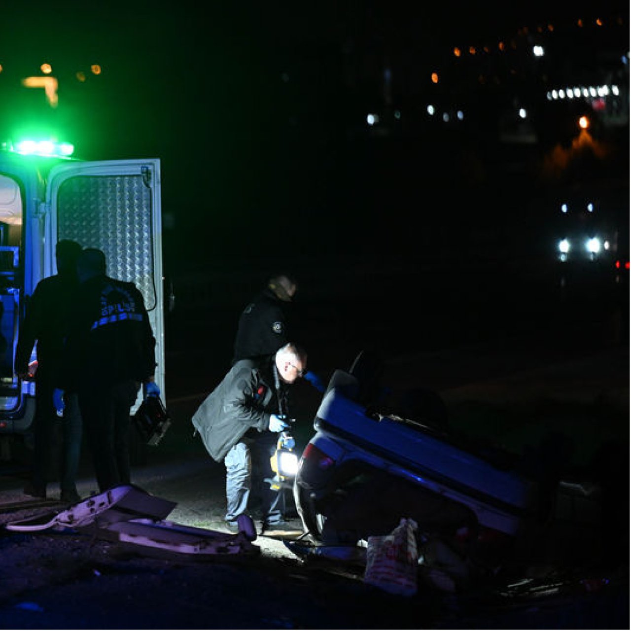 Otomobil takla attı: 1 ölü, 2 yaralı