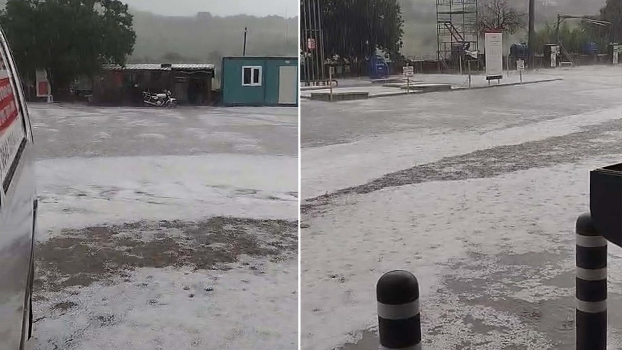 42 şehirde öğleden sonrası için alarm verildi. Karada dev hortum oluştu, bazı kentler beyaza büründü