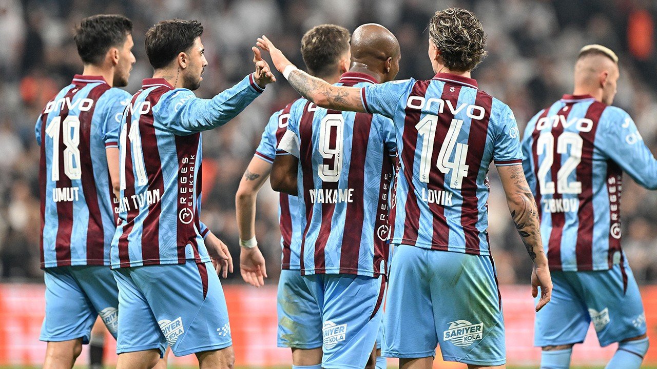 Trabzonspor, deplasmanda Beşiktaş'ı 2-1 yendi