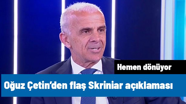 İsmail Kartal'ın duyurulduğu yayında Oğuz Çetin'den flaş Skriniar açıklaması: Hemen dönüyor