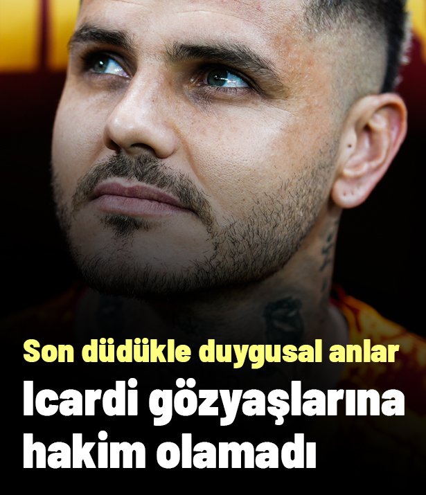 Tribünler hep bir ağızdan şarkıyı söyledi: Mauro Icardi gözyaşlarına hakim olamadı