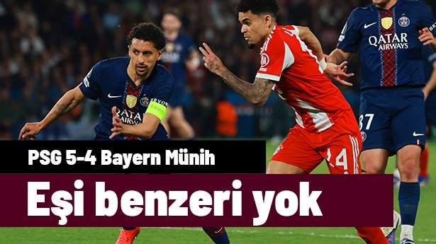 Şampiyonlar Ligi'nde eşi benzeri olmayan maç! PSG 5-4 Bayern Münih (Özet, goller)