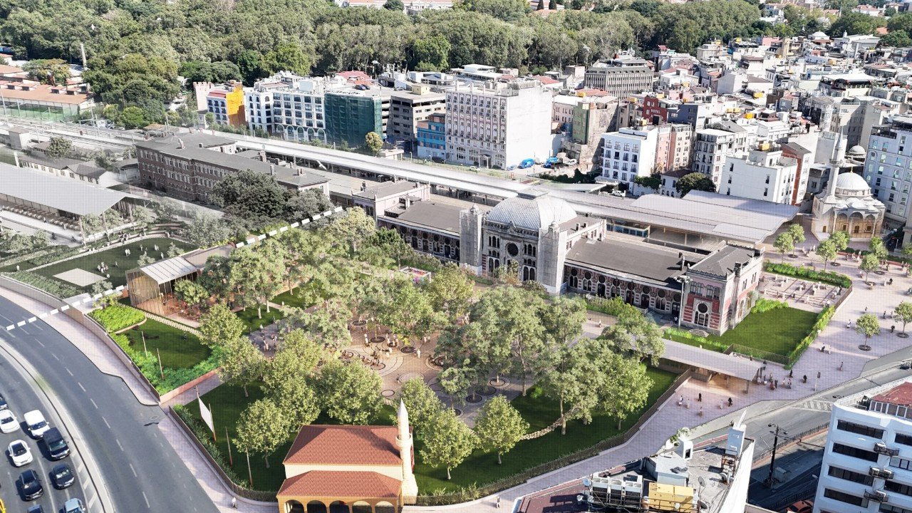 Bakan Ersoy Sirkeci Gar sahasındaki dönüşümü ilk kez paylaştı